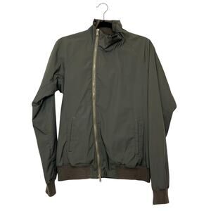 Jun Hashimoto Asymmetrical Zip Bomber Jacket Olive Green Size 4 or M
